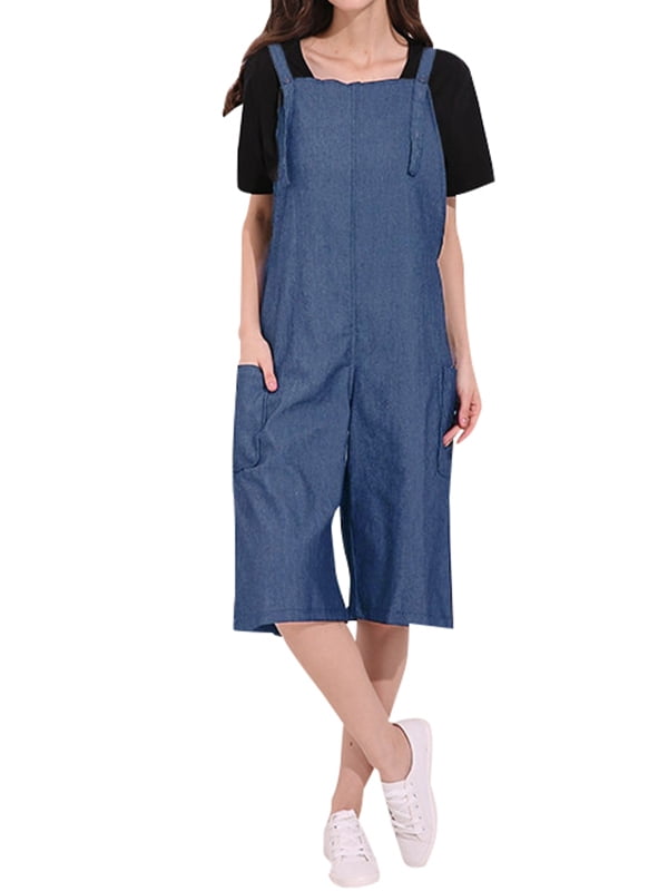 blue jean overall pants