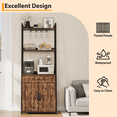 thumbnail image 3 of QinaQin 70.8-Inch Industrial-Style Baking Rack, Tall Kitchen Bar Cabinet with Drawers, Microwave Rack, Freestanding Storage Cabinet for Living Room**, 3 of 6