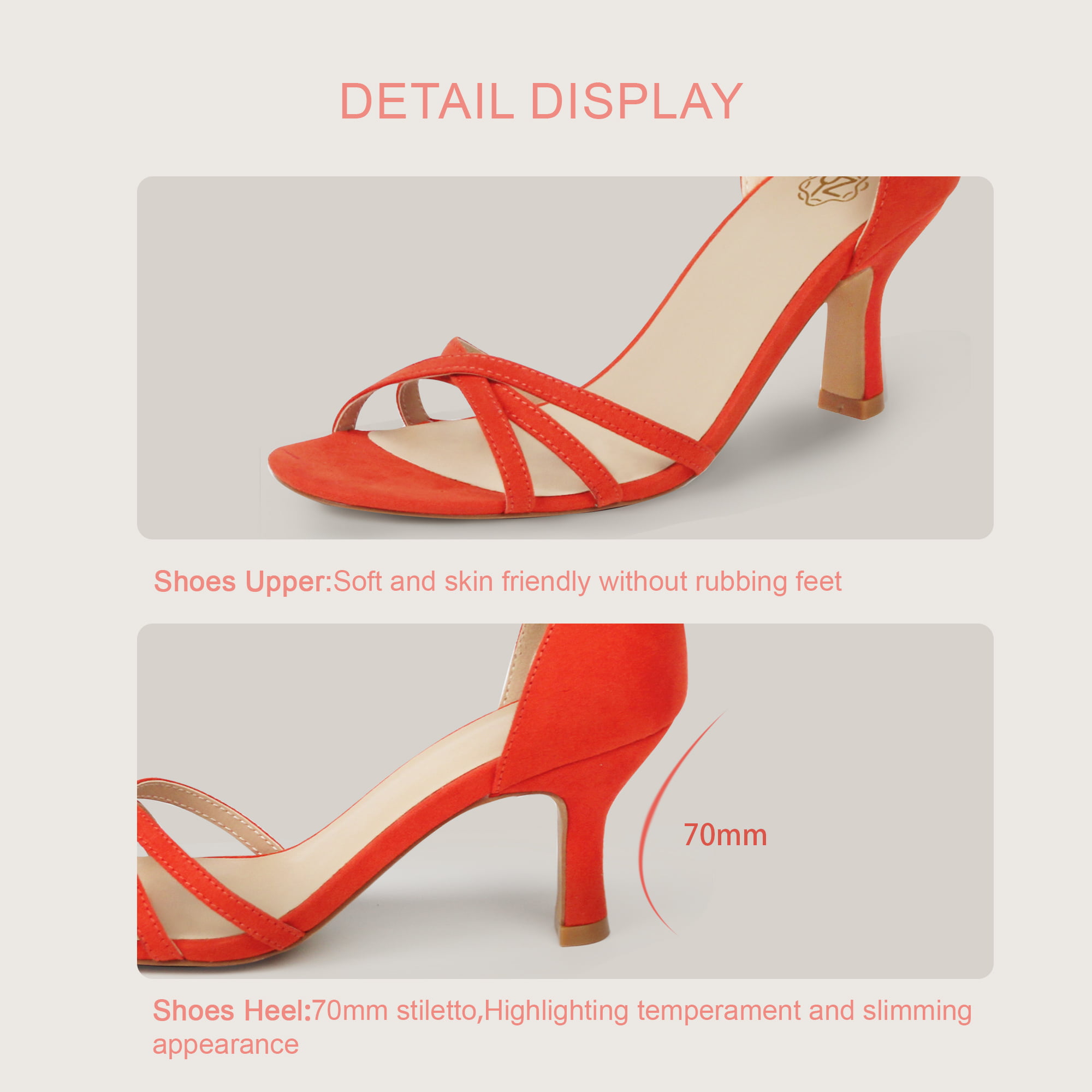 Orange high heels shoes icon cartoon women Vector Image