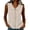 Beige*, variant on Women's Tank Tops Loose Fit Solid Color Tops Peter Pan Collar Casual Wear Sleeveless Comfortable Knit Tops Chic Holiday Vest