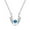 Blue, variant on Jewelry VerPetridure Antler-Shape Cubic-Zirconia Necklace For Women Gril Wonderful Graduation Gift