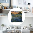thumbnail image 3 of Bluebonnets sunset landscape Linen toss pillowcase Decoration pillowcase Gift preferred 24x24" Cushion cover 1 set Sofa pillowcase Sofa bedroom living room car, 3 of 8