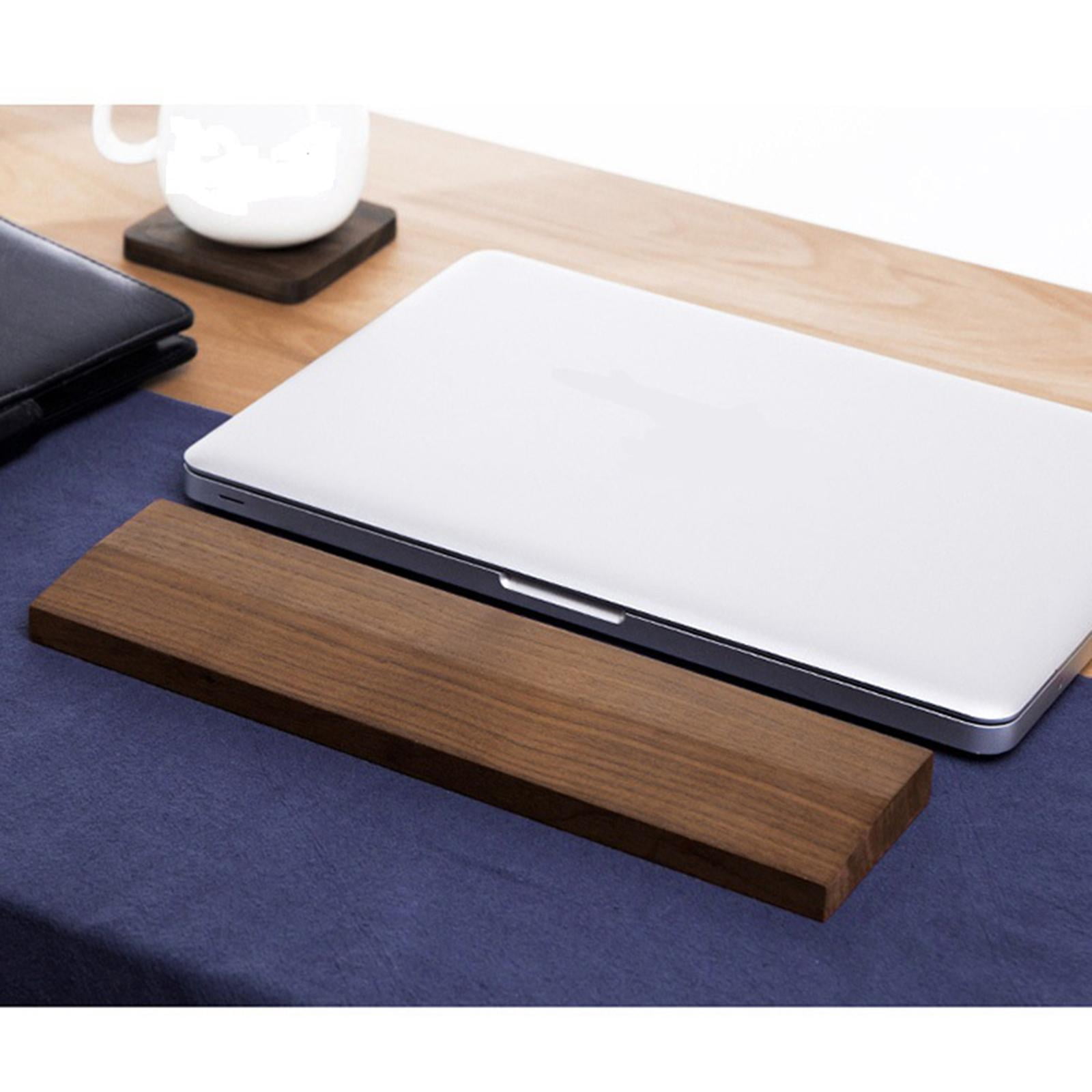 Mechanical Keyboard Holder Wooden Hand Pad Wrist Pad Palm Rest Support Easy Typing, Polished S Brown