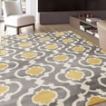 thumbnail image 3 of Porch & Den  Touro Trellis Area Rug Gray/Yellow 7'10" x 10'2" 8' x 10', 7' x 9' Indoor Living Room, Bedroom, Dining Room Ivory, Grey Rectangle, 3 of 5