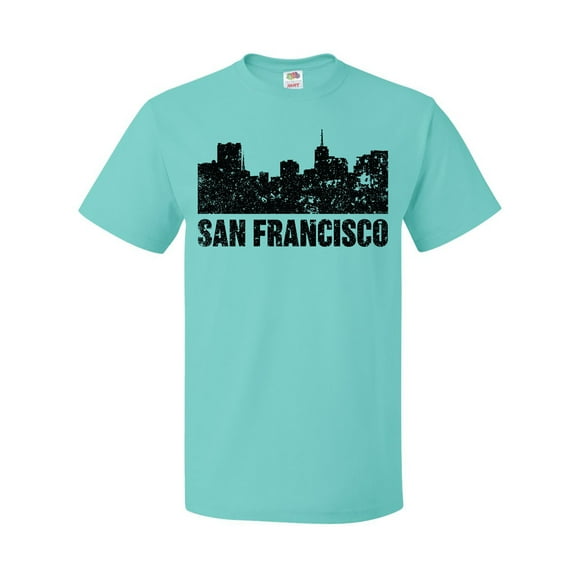 Inktastic San Francisco Skyline with Grunge T-Shirt