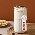 thumbnail image 1 of Meitianfacai Tasse à Double Couche 450 ml, Mini Tasse Isotherme sous Vide, Acier Inoxydable 304, Tasse à Vin Rouge, Beige, 1 of 7