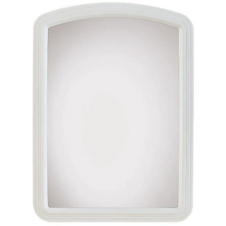 Macau 200410 Framed Wall Mirror, 22 in L X 16 in W, Rectangle, White