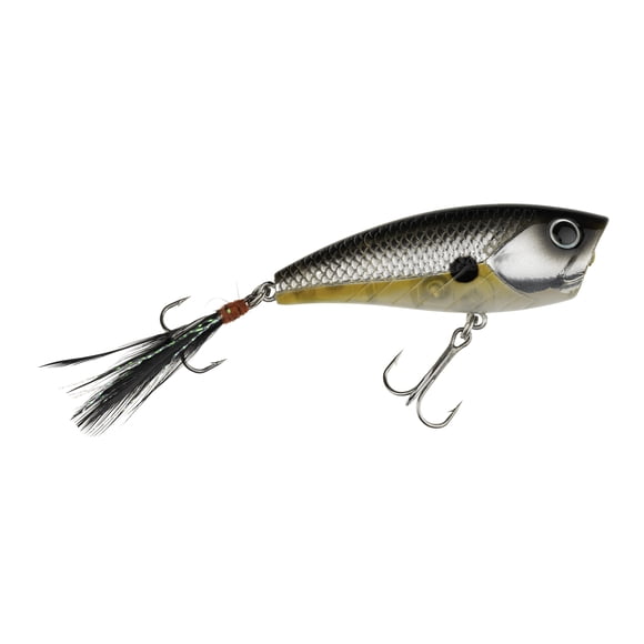 Lunkerhunt Impact Crush - Silver Side - 1/3 oz Floating Popping Fishing Lure