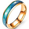 thumbnail image 1 of Joyeros Acero inoxidable Cambio de color Corazón Estado de ánimo Anillo Boda Alianza Aniversario Promesa Namotu CZMR-YX248-11, 1 of 1