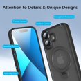 thumbnail image 4 of Funda TaeliorTech para iPhone 16 compatible con MagSafe anillo giratorio 360 proteccion militar, 4 of 5