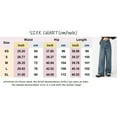 thumbnail image 3 of Plus Size Jeans For Women High Waisted Straight Leg Bootcut Skinny Curvy Wide Leg Bootcut Skinny Comfortable Casual Lightweight Jeans Blue L, 3 of 5