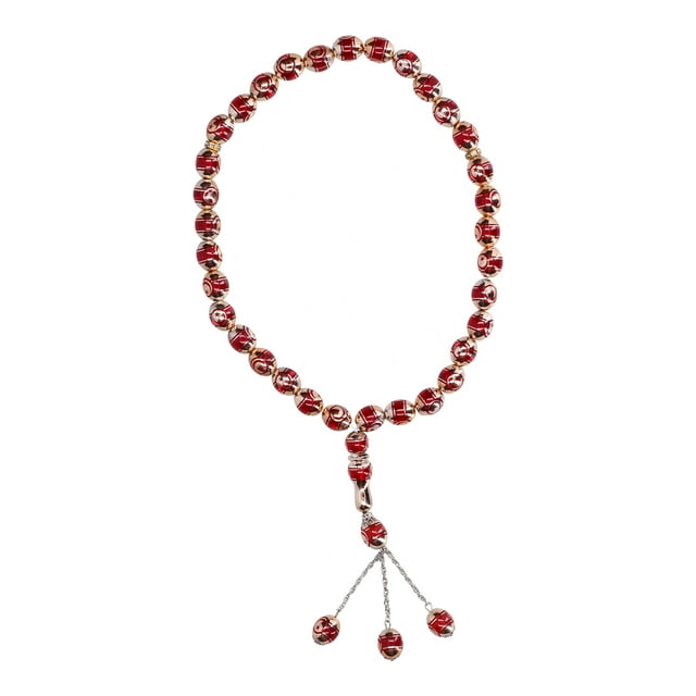 Muslim Rosary, Fine Workmanship Muslim Prayer Beads Optical Maser Engraving For Thanksgiving Day For Ceremony Red,Green,Blue