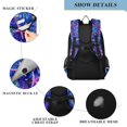 thumbnail image 4 of FORMRS Unisex School Backpack 17" Student Travel Bag with Laptop Compartment, Neon Pink Starfish, 4 of 7