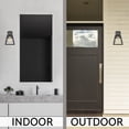 thumbnail image 3 of Kira Home Tundra 11.5" Modern 1-Light Outdoor Wall Lantern Porch Light + Clear Glass, Galvanized Gray Finish, 3 of 7