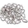 thumbnail image 1 of Wire Rope Thimble, M3 Stainless Steel Thimble Wire Rope Cable Thimbles Rigging For 1/8 - 3/32 Diameter50pcs), 1 of 4