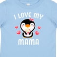 thumbnail image 4 of Inktastic I Love My Mama with Cute Penguin and Hearts Girls Baby T-Shirt, 4 of 5