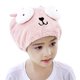 thumbnail image 1 of Toalla de secado de cabello para niños JAMW Microfibra suave ultra absorbente dibujos animados turbante secado rápido gorro de ducha 20 x 27 cm, 1 of 5