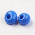 thumbnail image 2 of 1Bag Opaque Glass Seed Beads Fringe Teardrop Beads Blue 4~5x3mm Hole: 1mm about 440~450g/bag, 2 of 2