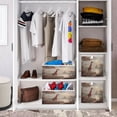thumbnail image 3 of Foldable Fabric Storage Bin Home Cubes Clothing Organizer Bins Large Collapsible Box Basket for Home Organizer Oil Painting Of Giraffe, 3 of 7