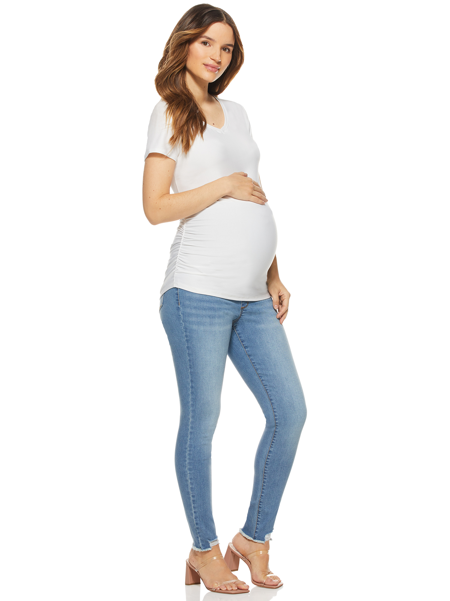 Sofia Jeans by Sofia Vergara Women's Maternity Rosa Curvy Jeans with ...