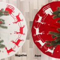 thumbnail image 5 of Gibobby Decoración Navidad Navidad punto falda de punto Navidad falda árbol doble árbol decoración del(Red), 5 of 5