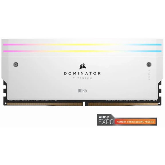 CORSAIR Dominator Titanium 32GB (2 x 16GB) DDR5 6000 (PC5 48000) Desktop Memory Model CMP32GX5M2B6000Z30W