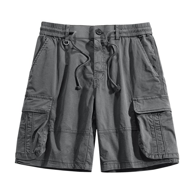 Birdeem Shorts d'Été Décontractés pour Hommes à Taille Élastique à Multiples Poches