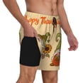 thumbnail image 2 of Daiia Gnomes Happy Thanksgiving Mens Swim Trunks Swim Shorts Quick Dry Swim Shorts with Mesh Lining Pockets-Large, 2 of 9