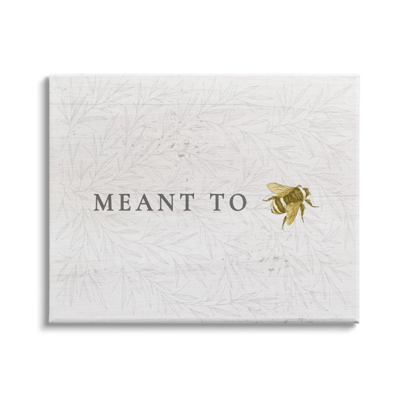 Stupell Industries Meant to Be Charming Phrase Honey Bee Pun, 40 x 30,Design by Daphne Polselli