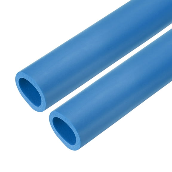 2pcs Pipe Insulation Foam Tube Lagging Insulation 32mm(1 1/4") ID 44mm OD 24" Heat Preservation Blue