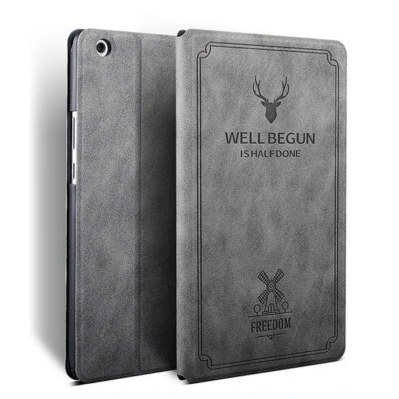 Leather Stand Deer Case For Huawei MediaPad T5 10 AGS2-L09 AGS2-L03 AGS2-W09 AGS2-W19 2019 Tablet Protective Case gray T5 10 AGS2