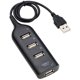 thumbnail image 1 of Hub USB 2.0 Hub multi-USB Hub Splitter Adaptador de hub USB de 4 puertos para computadora portátil Receptor Accesorios de computadora Negro, 1 of 5