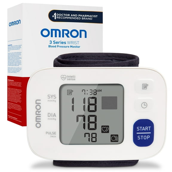 OMRON 3 Series Wireless Wrist Blood Pressure Monitor and Wrist Cuff for Home Use
