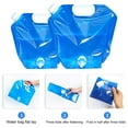 thumbnail image 5 of HomeLife 5L/10L Folding Water Bag Leak-proof Large Capacity Plastic Easy Filling Collapsible Water Carrier for Camping, 5 of 12