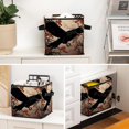 thumbnail image 6 of Crow Collapsible Storage Cubes, Cube Organizer Bins with Handle, 10.8"x10.5"x10.6", Large Capacity, 6 of 6