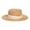 Khaki2, variant on LRen Tea Party Hats for Women Stylish Paper Straw Bucket Hat for Women Summer Casual Beach Dress Accessory With Wide Brim Sun BG1
