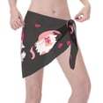 thumbnail image 2 of Wukai Love You Mom Women’s Short Sarongs Beach Wrap Bikini Bottom Short Skirt Chiffon Scarf for Swimwear, 2 of 4