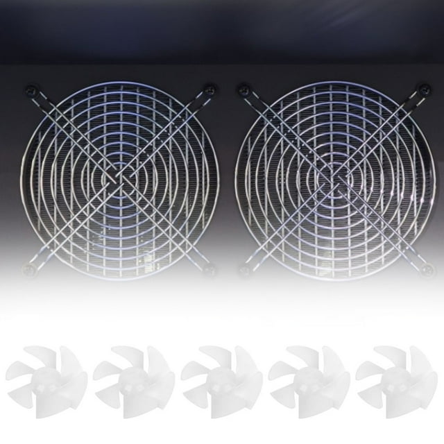 Mini Fan Blades, 10pcs Mini Plastic Fan Blade Small Power Hair Dryer Fan Leaves Motor Accessories