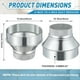 thumbnail image 4 of Reductor de Conducto de 6 A 4 Pulgadas, Adaptador de Conducto de Aire de Acero Galvanizado, Conector de Tubería Engarzada Redonda, Acoplamiento de Conexión., 4 of 5