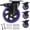 5 inch-Purple, variant on 4 inch Purple Heavy Duty Industrial Casters Set of 4 for Furniture Workbench Trolley