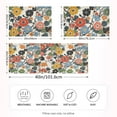 thumbnail image 2 of Yayeee Pillowcase King Size Set of 2 Satin Wrinkle Resistant Envelope Pillow Case, Black Flowers Pattern, 2 of 8