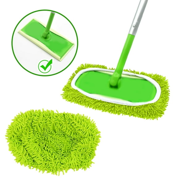 Kugisaki Microfiber Dust Mop Replacement Pads for Hardwood Floor Cleaning , Washable And Reusable Mop Pads