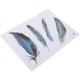 thumbnail image 3 of Bike Seat Sticker Plume Stickers For Bikes Delicate Design Scratch Hiding Multi 22x16.8cm 1Pack, 3 of 4
