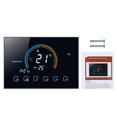 thumbnail image 1 of Termostato de ambiente programable 5 + 1 + 1 Controlador de temperatura de calentamiento de agua LCD retroiluminado, negro Scienceny HA001968-01B, 1 of 6
