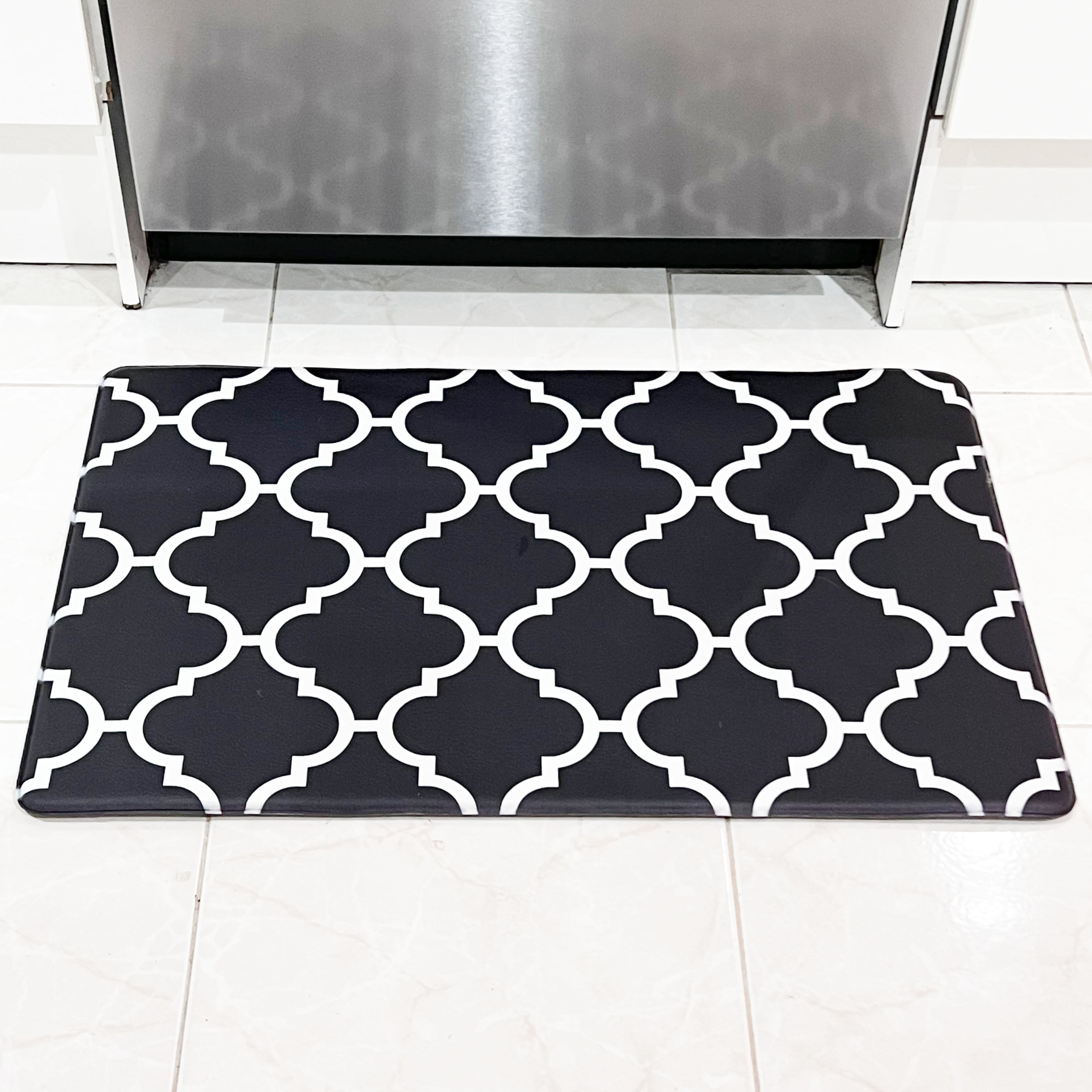 WISELIFE Anti-Fatigue Cushioned Kitchen Mat / Rug ,17.3x 28,Non Slip  Heavy Duty PVC Ergonomic Waterproof Comfort Rugs for Floor Home, Office,  Sink