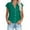 Green, variant on Admvng Short Sleeve Shirts for Women Fashion Solid Button Shirt Female-Neck Loose T-shirt Blouse S-5XL