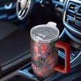 thumbnail image 6 of OBREWU Dachshund Dog and Flower Floral Tumbler with Handle and Lid,Dachshund Dog and Flower Floral 40oz Double Wall Vacuum Insulated Tumbler,Cups Gift for Women and Men, 6 of 7