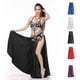 thumbnail image 5 of Falda larga lisa para danza del vientre de moda para mujer Blanco, 5 of 9