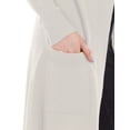 thumbnail image 4 of Cardigan ligero tejido con bolsas color Ivory AMAD Casual para mujer Talla M, 4 of 4