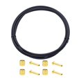thumbnail image 4 of Kit duradero de manguera de freno de disco hidráulico para bicicleta de montaña de 2500 mm con aceitunas de 5 mm e inserciones de latón para el sistema Shimano Bh90 Bh59 - Negro Bh-59 JM, 4 of 5
